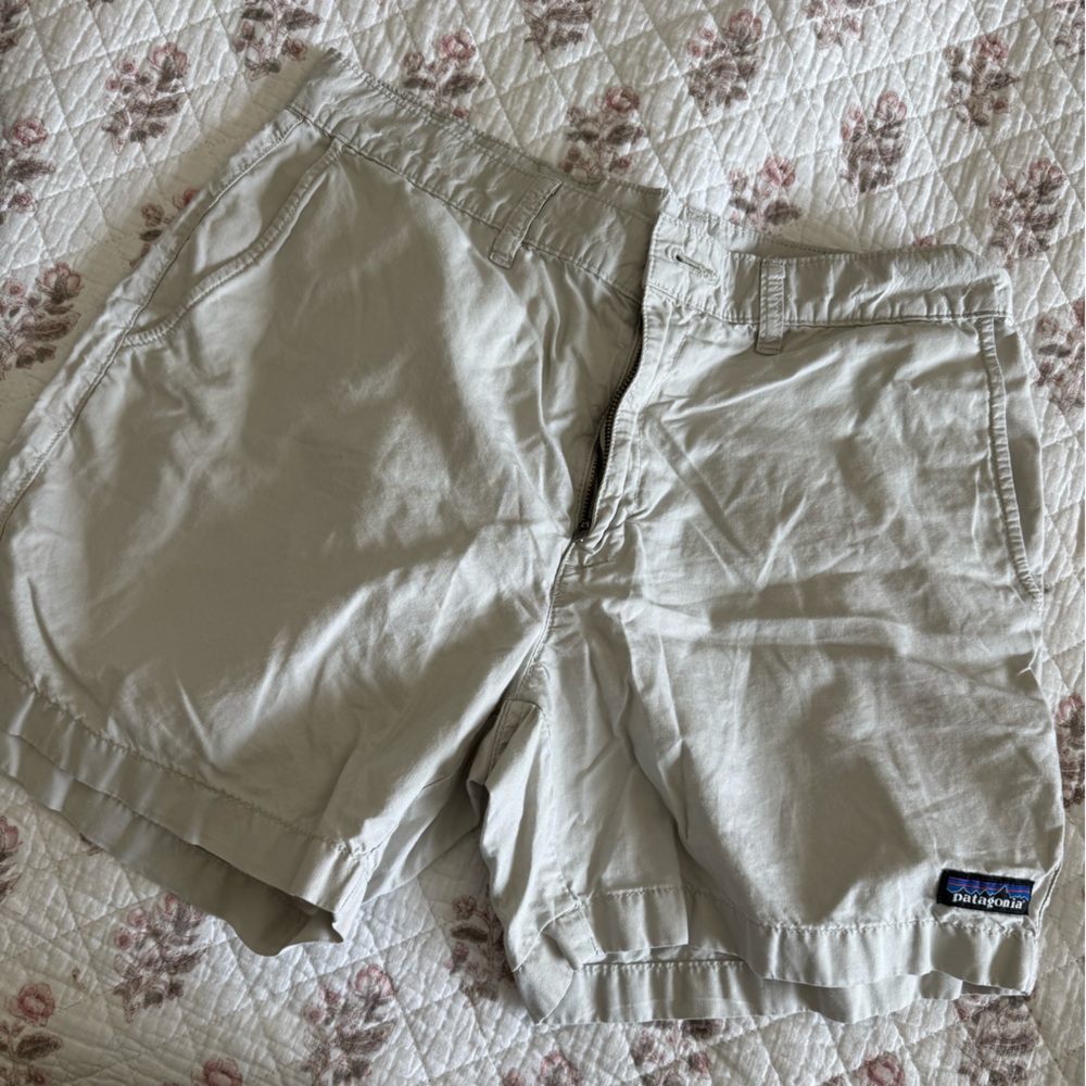 Patagonia Light Khaki All Wear Help Shorts, 6 in